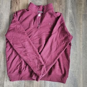 Under Armour Men's Maroon Zip-Up Sweater